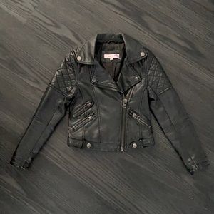 Play Six Faux Leather Moto Jacket